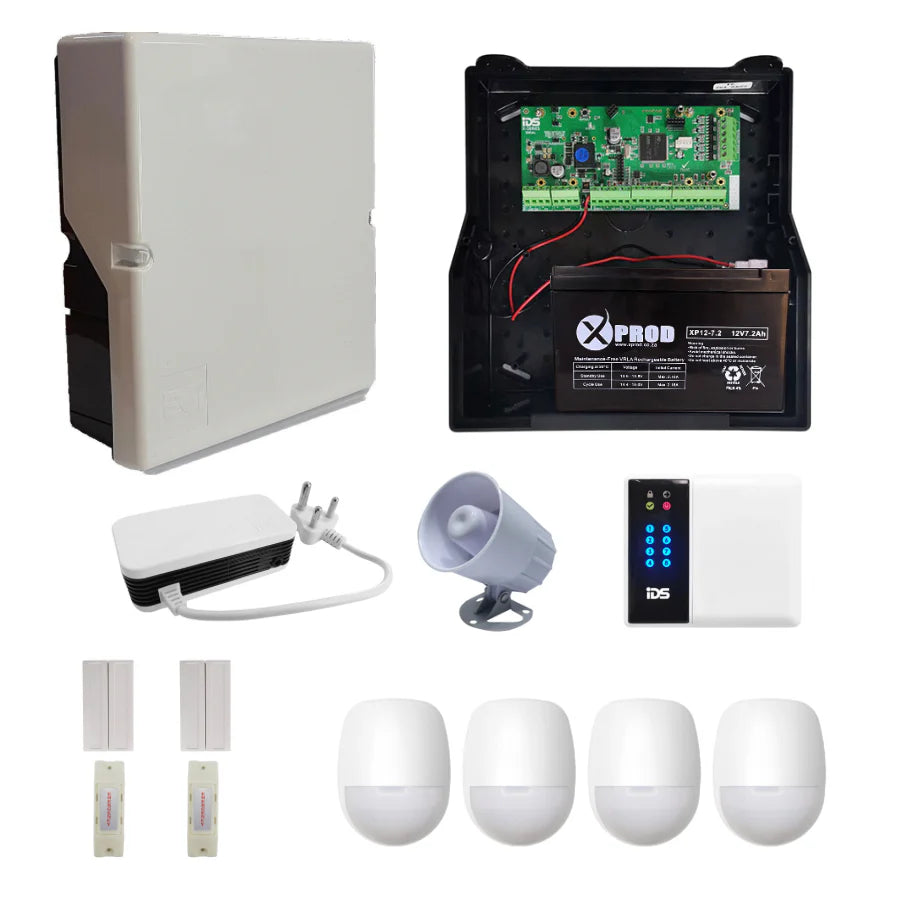 IDS 806 Wired Alarm Kit (Includes 4 x Indoor PIRs)