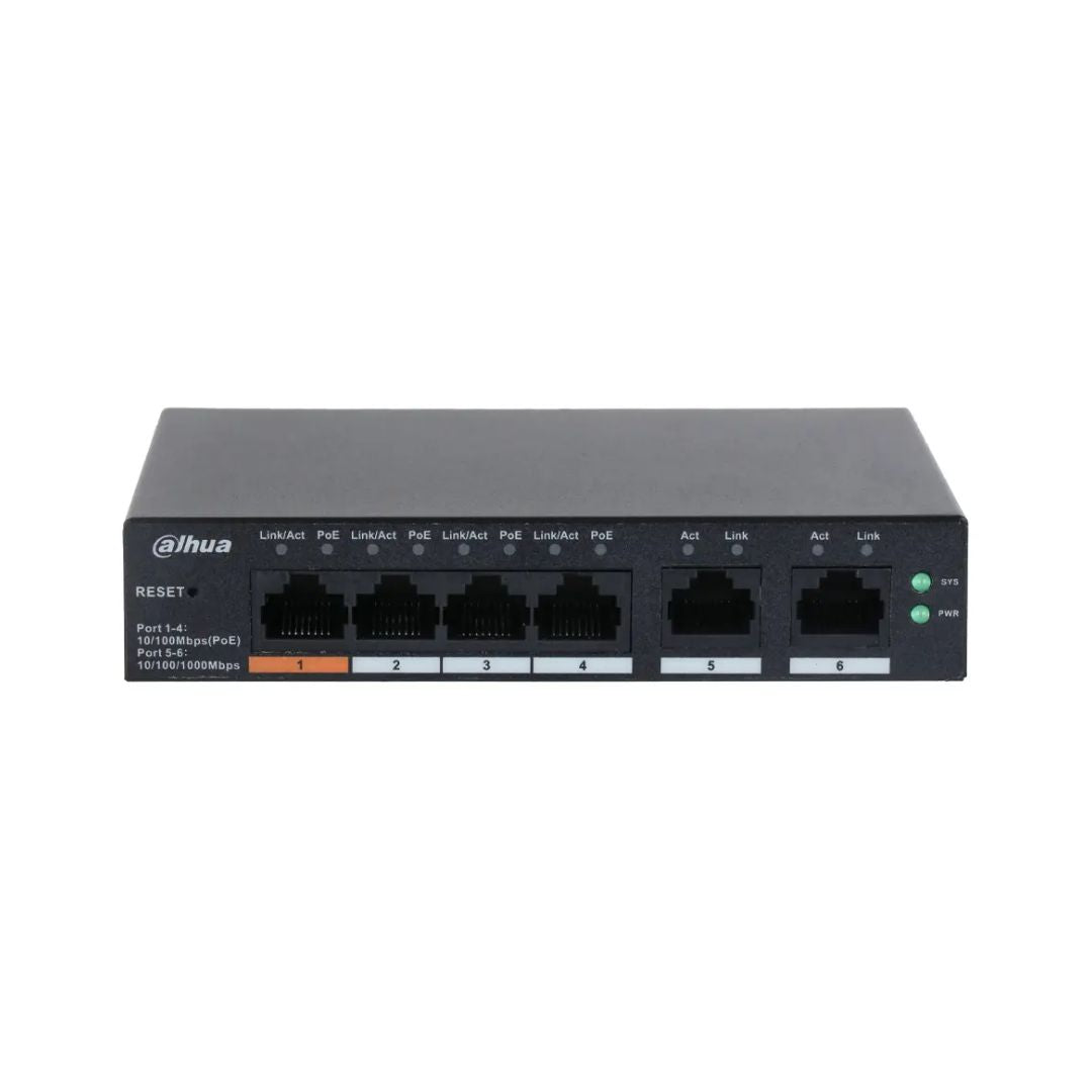 Dahua 6-Port Cloud Managed Switch – 4 PoE Ports