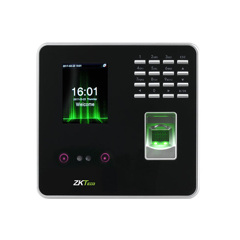 ZKTeco Indoor Face & Biometric Hybrid Time and Attendance Terminal – No WiFi (AC, 200 User Capacity)