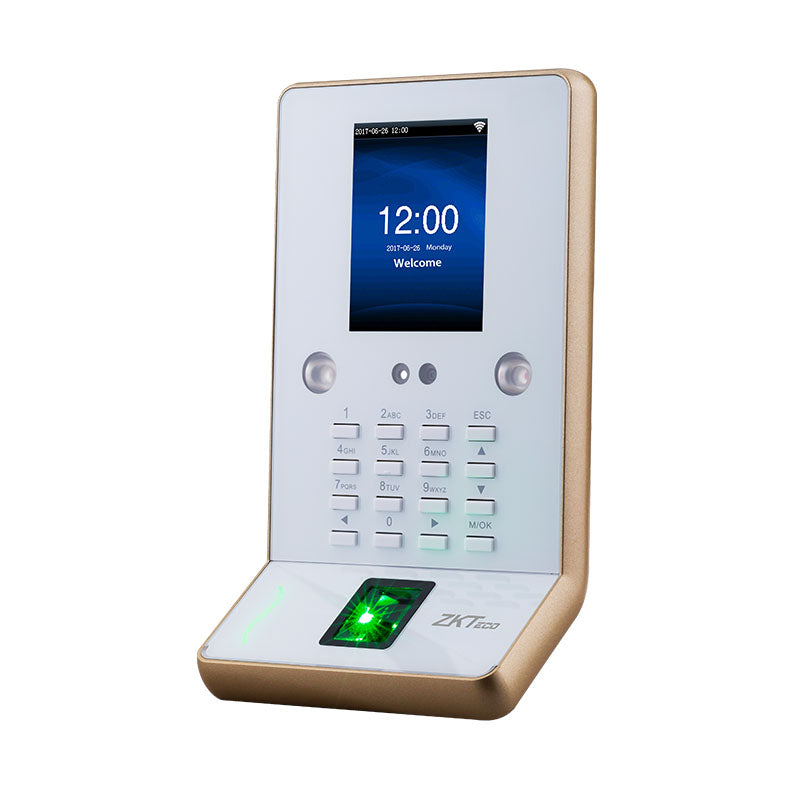 ZKTeco Indoor Face & Biometric Hybrid Time and Attendance Terminal – WiFi Enabled (AC, 800 User Capacity)