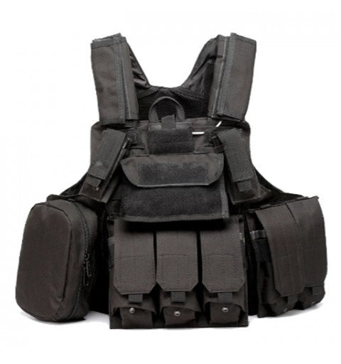 Shield MOLLE Vest Plate Carrier Only + Pouches