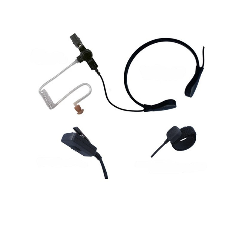 Zartek ZA-725/758 Vibration Throat Microphone with Acoustic Ear Tube