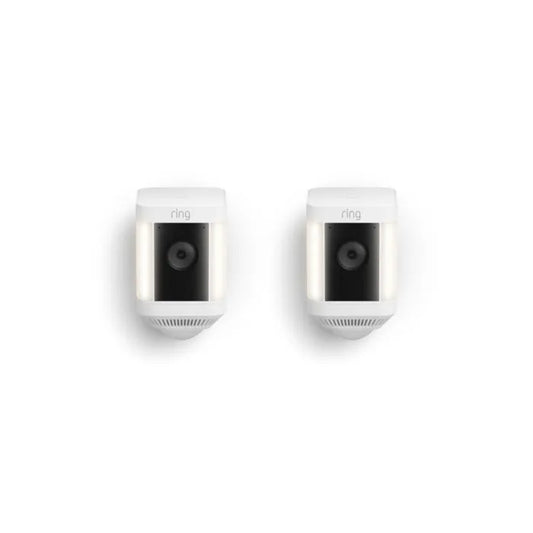 Ring Spotlight Cam Plus Battery – 2 Pack (White)