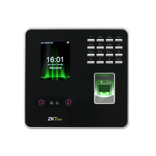 ZKTeco Indoor Face & Biometric Hybrid Time and Attendance Terminal – No WiFi (AC, 200 User Capacity)