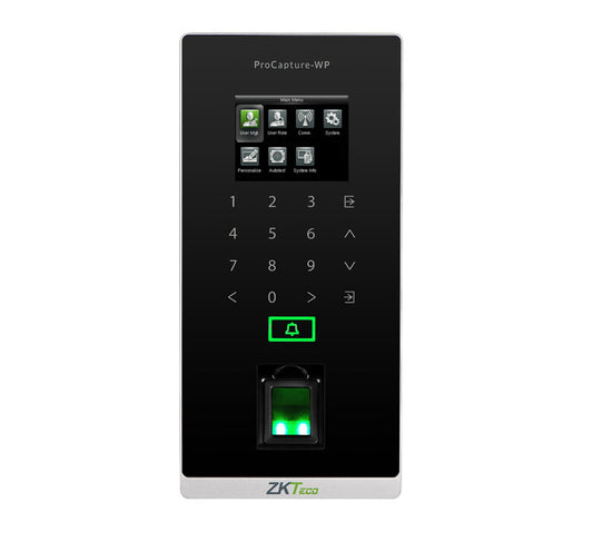 ZKTeco Outdoor Biometric Access Control Terminal – AC Powered (10,000 User Capacity)