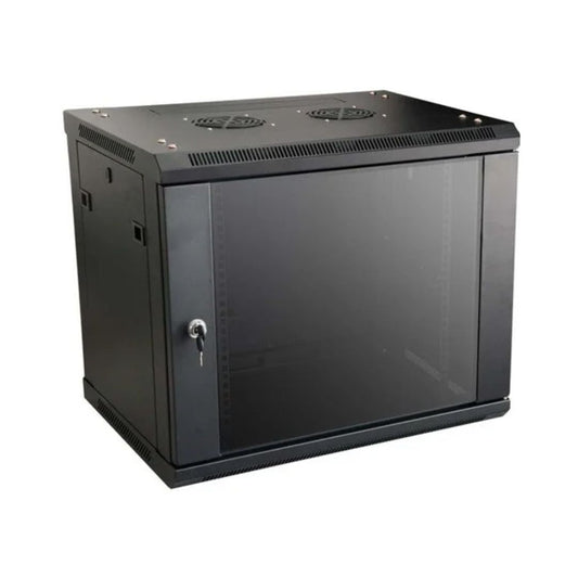 12U Wall-Mountable Swing Frame with 200mm Collar and 1 Fan