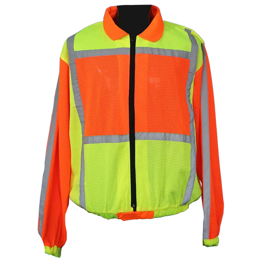 Jacket Metro Lime And Orange Long Sleeve